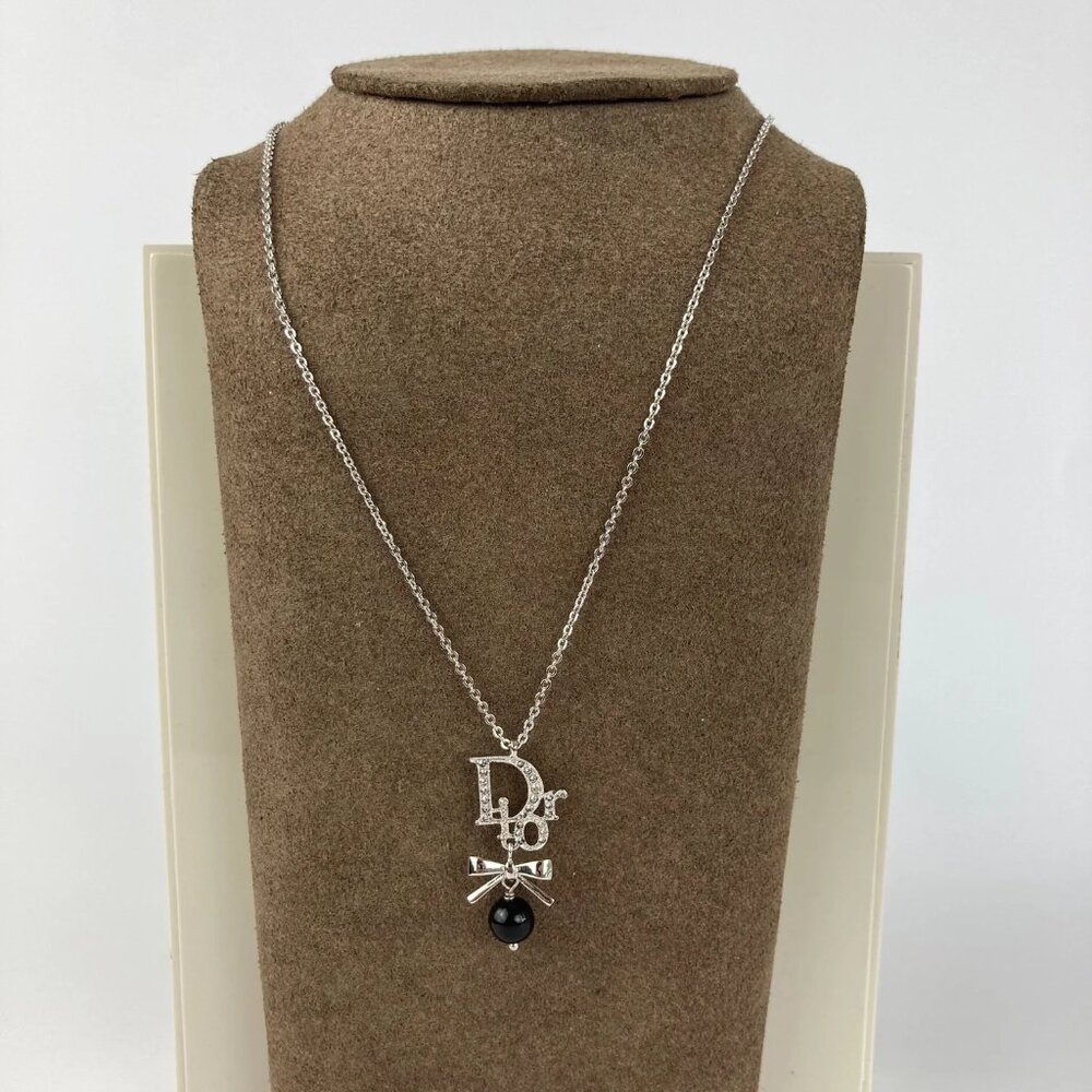 Christian Dior Necklace with Black Pearl